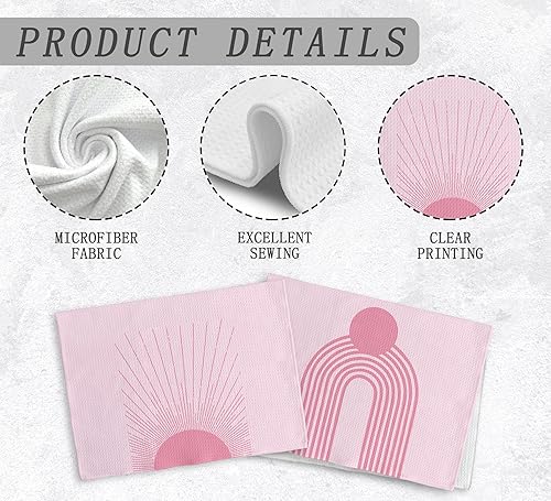 Miniatura 136 de You are My Sunshine - Juego de 2 toallas de cocina y paños de cocina y paños de cocina bohemios absorbentes, toallas de mano para baño y cocina