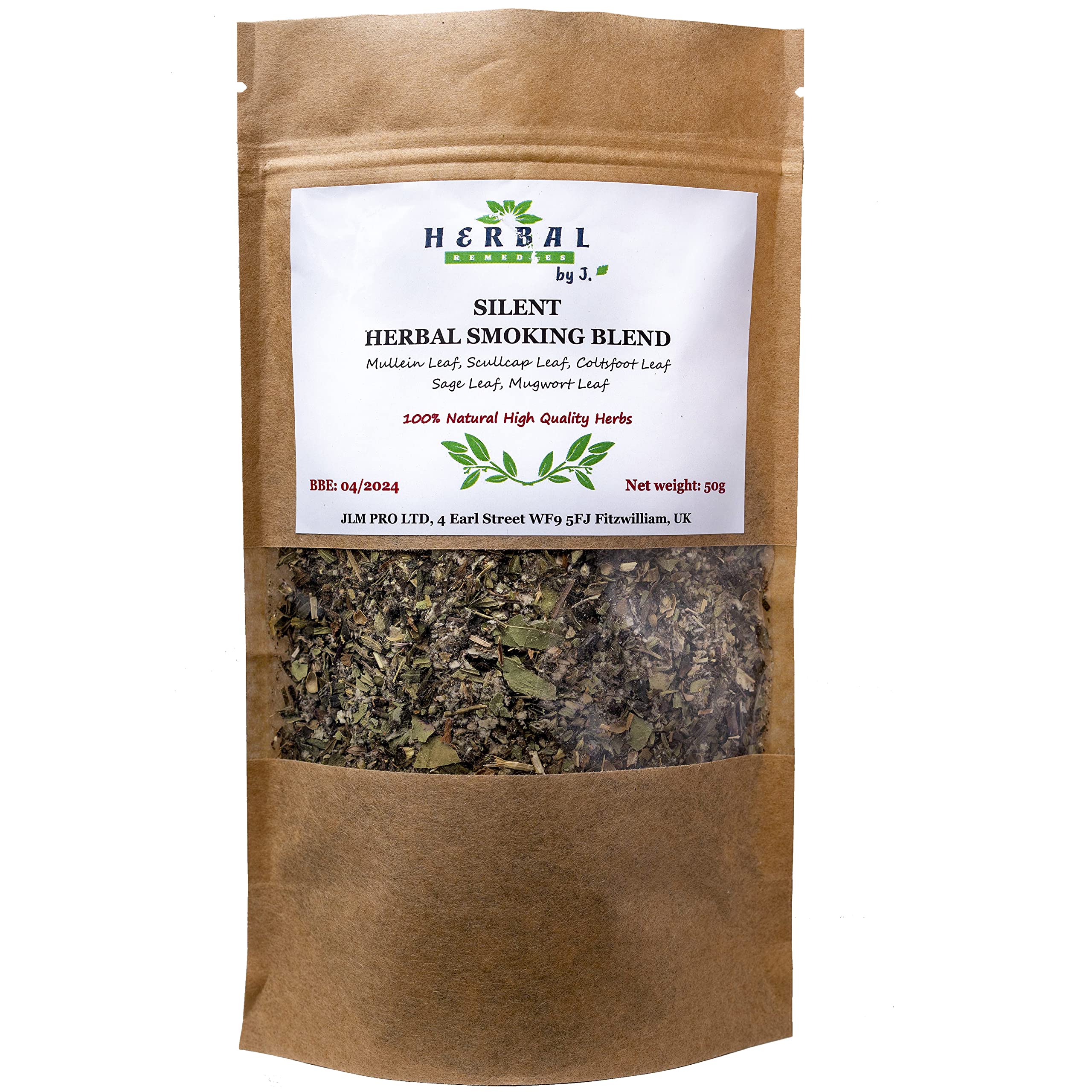 Smoking Blend Tobacco Nicotine Free 50g - Herbal Silent Mix Mild Taste