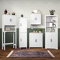 Vista 8 de RiverRidge Monroe - Protector de espacio para baño, sin tamaño, color blanco