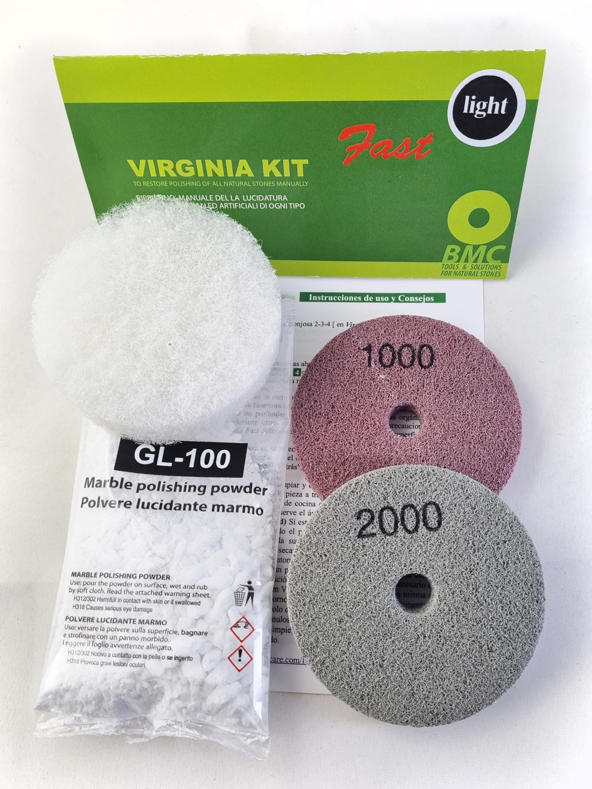 Kit Virginia Fast L pour une restauration rapide de la brillance des billes endommagées par de légères taches de corrosion