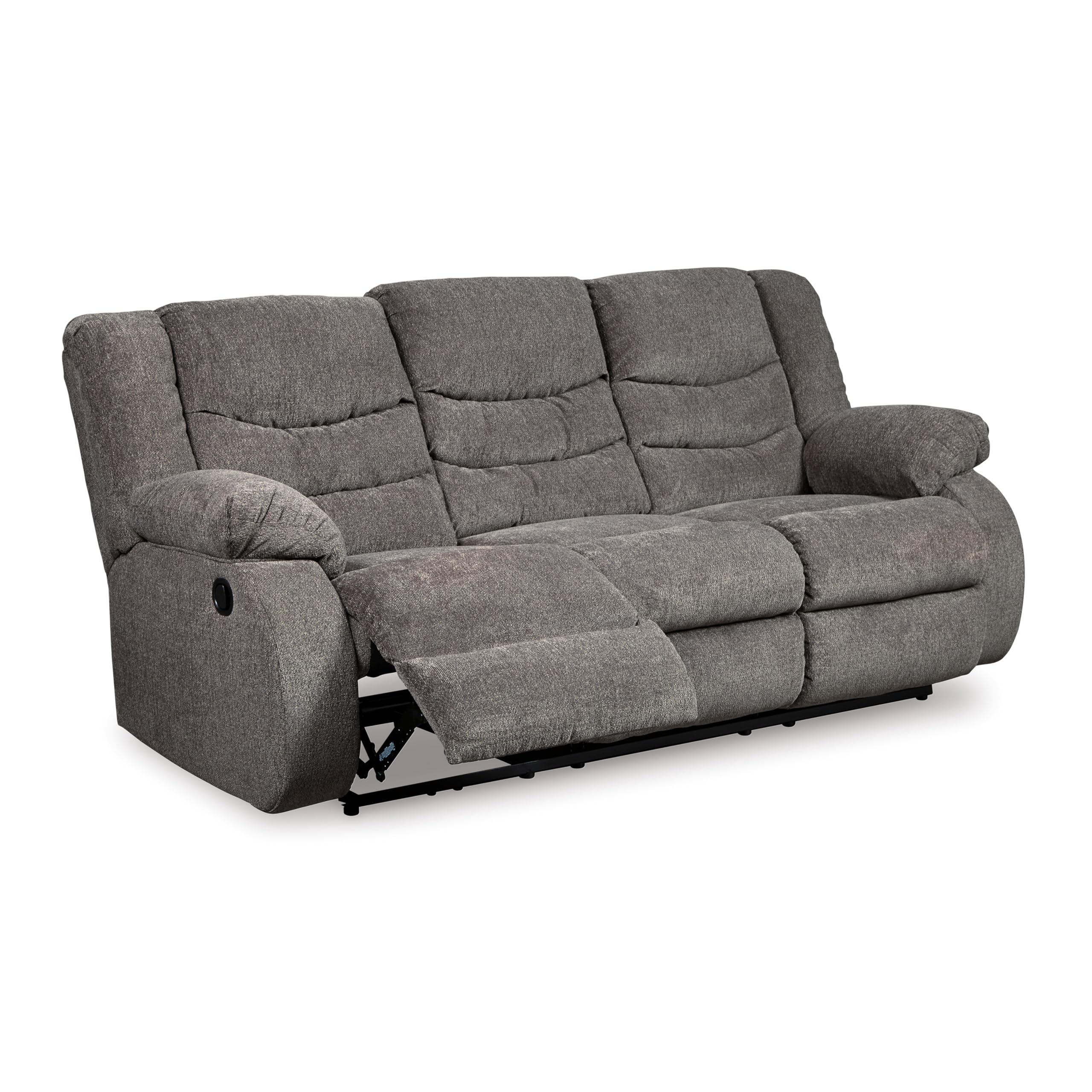 Signature Design by Ashley Tulen Modern Manual Pull Tab Reclining Sofa