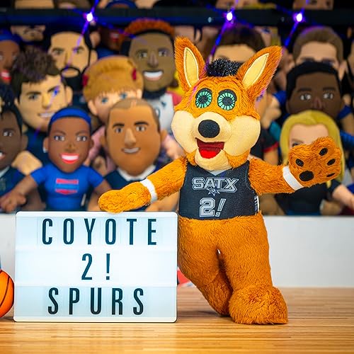 Miniatura 2 de Bleacher Creatures San Antonio Spurs Coyote - Figura de peluche de mascota de la NBA de 10 pulgadas, una mascota para jugar o exhibir