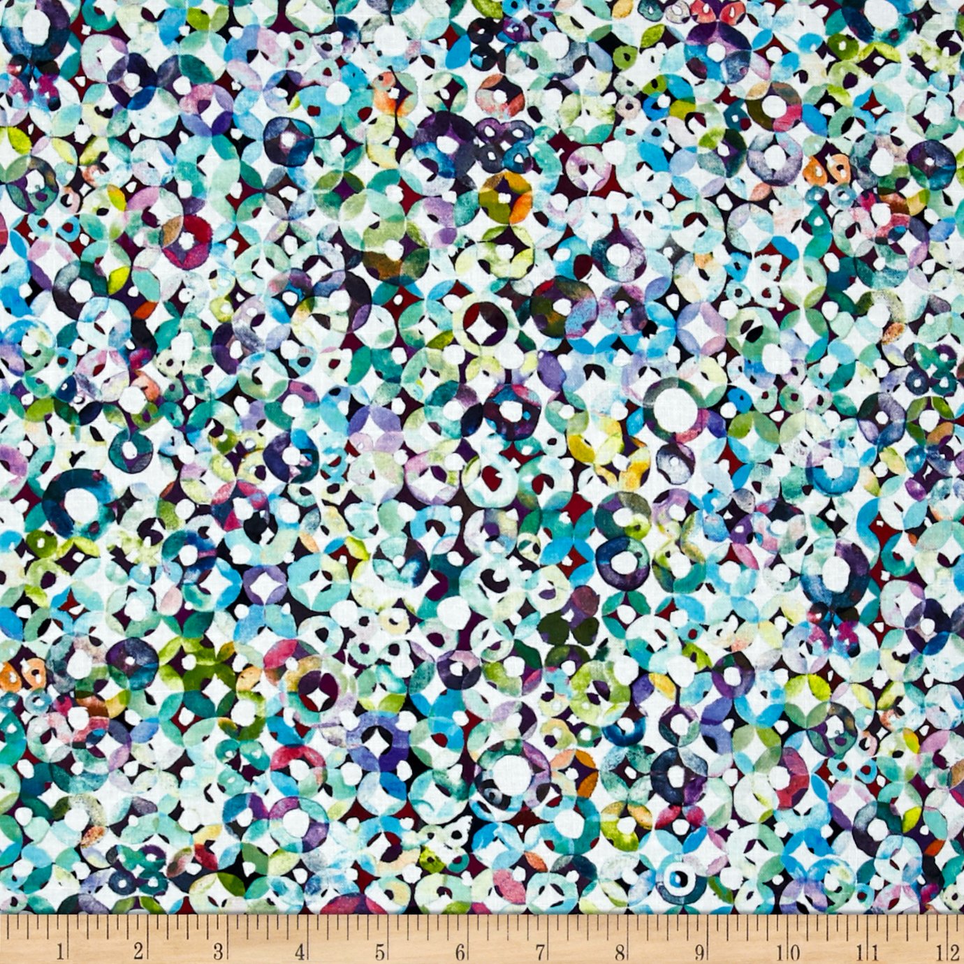 Wildwood Way Digiprint Reflections Opal, Quilting Fabric by the Yard