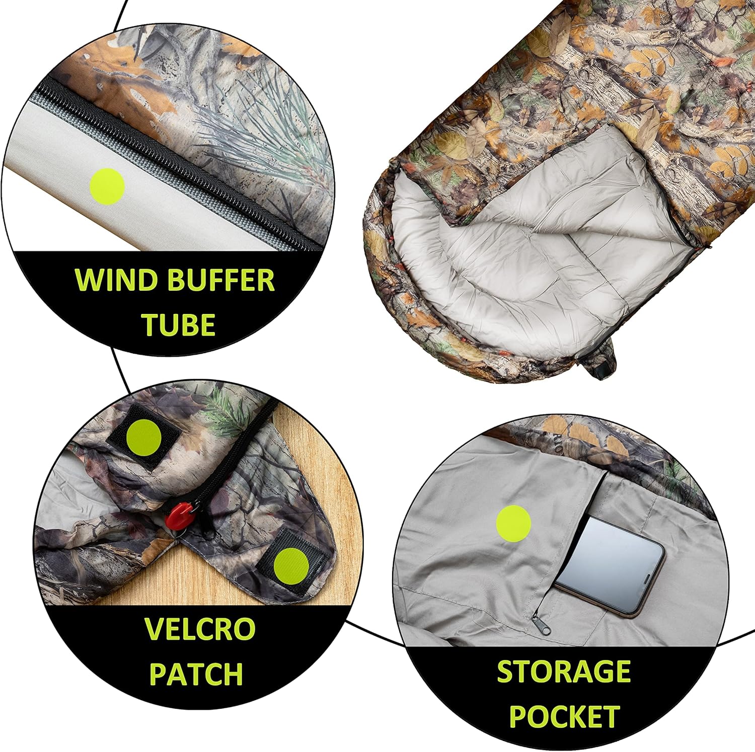 0 Degree Winter Sleeping Bags for Adults Camping (450GSM) - Temp Range (5Fâ32F) Portable Waterproof Compression Sack- Camping Sleeping Bags for Big and Tall in Env Hoodie: Backpacking Hiking 4 Season 0 Degree Winter Sleeping Bags for Adults Camping (450GSM) - Temp Range (5Fâ32F) Portable Waterproof Compression Sack- Camping Sleeping Bags for Big and Tall in Env Hoodie: Backpacking Hiking 4 Season