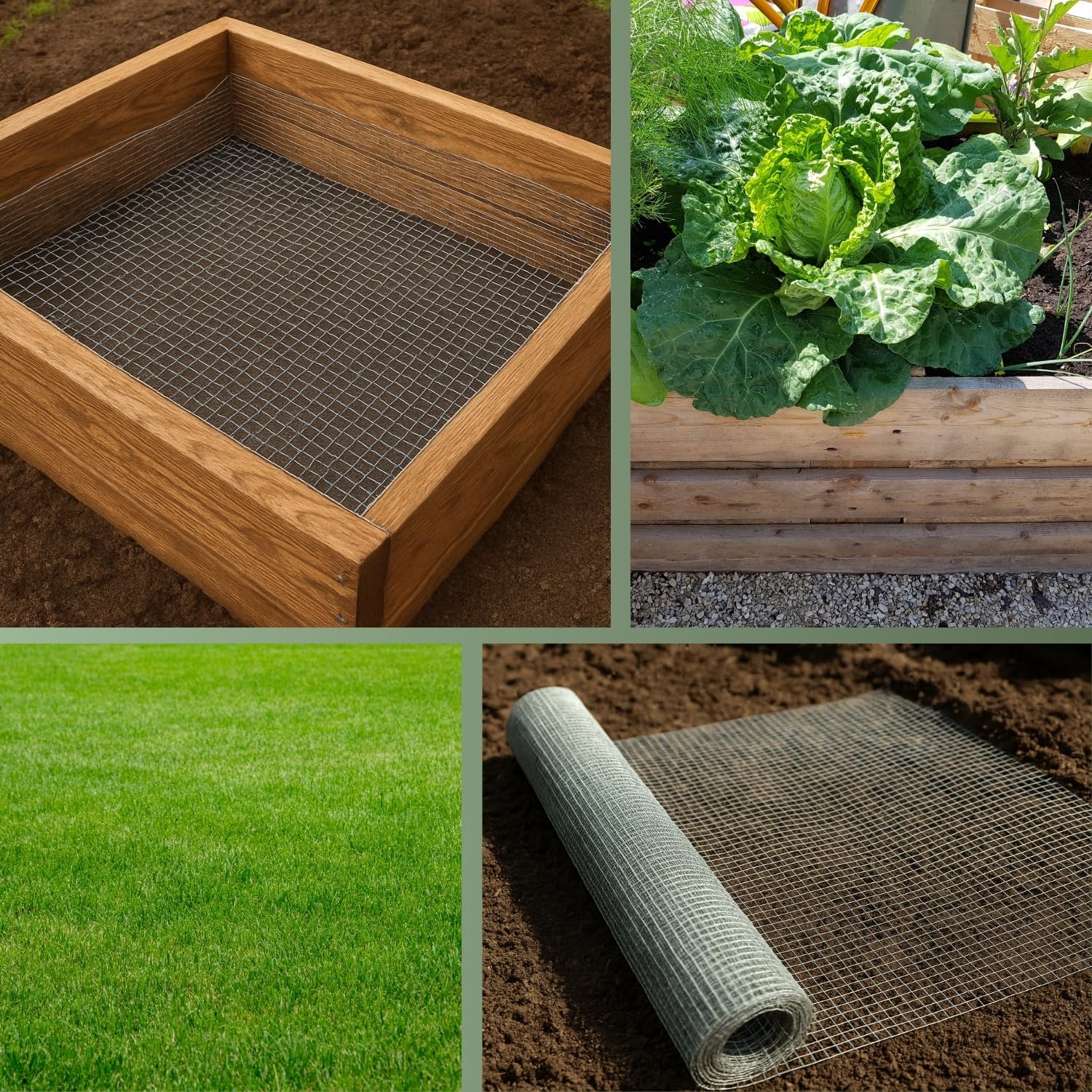 HaGa Wühlmausgitter aus Metall – 1m x 5m – Effektiver Schutz für Beete & Rasen | Umweltfreundliche Barriere gegen Wühlmaus | Robustes & Langlebiges Drahtgitter | auch als Hasendraht & Volierendraht
