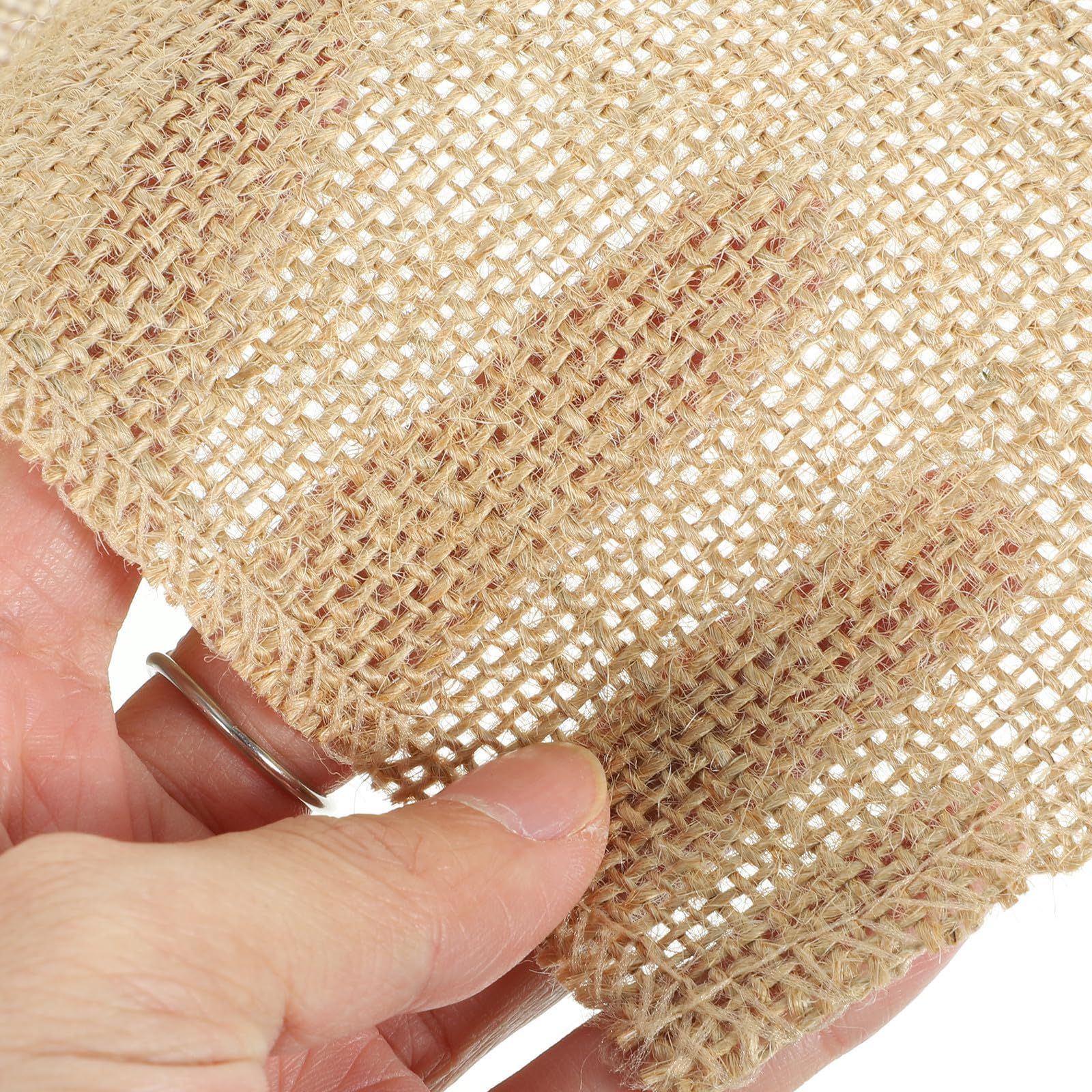 Zerodeko Tischläufer Tischdekoration Rustikaler aus Jute 30cm X 10m Rolle Leicht Zuschneidbar und Tragbar im Landhausstil für Hochzeit und Party