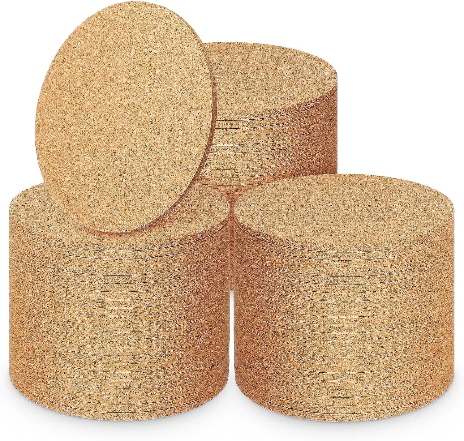 Coasters 120 pcs Round Edge Non-Slip Thick Coasters (Heat Insulation, Home Decor)
