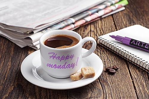 Miniatura 6 de Arteza Marcadores metálicos para copas de vino plumas juego de 8