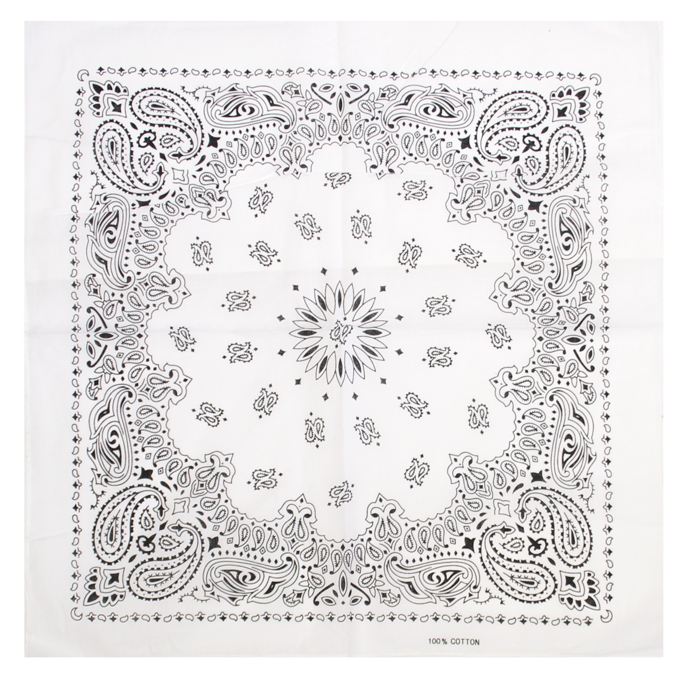 Zac's Alter Ego Alternative Retro Paisley Cotton Bandana/Neckerchief/Headtie/Face Mask