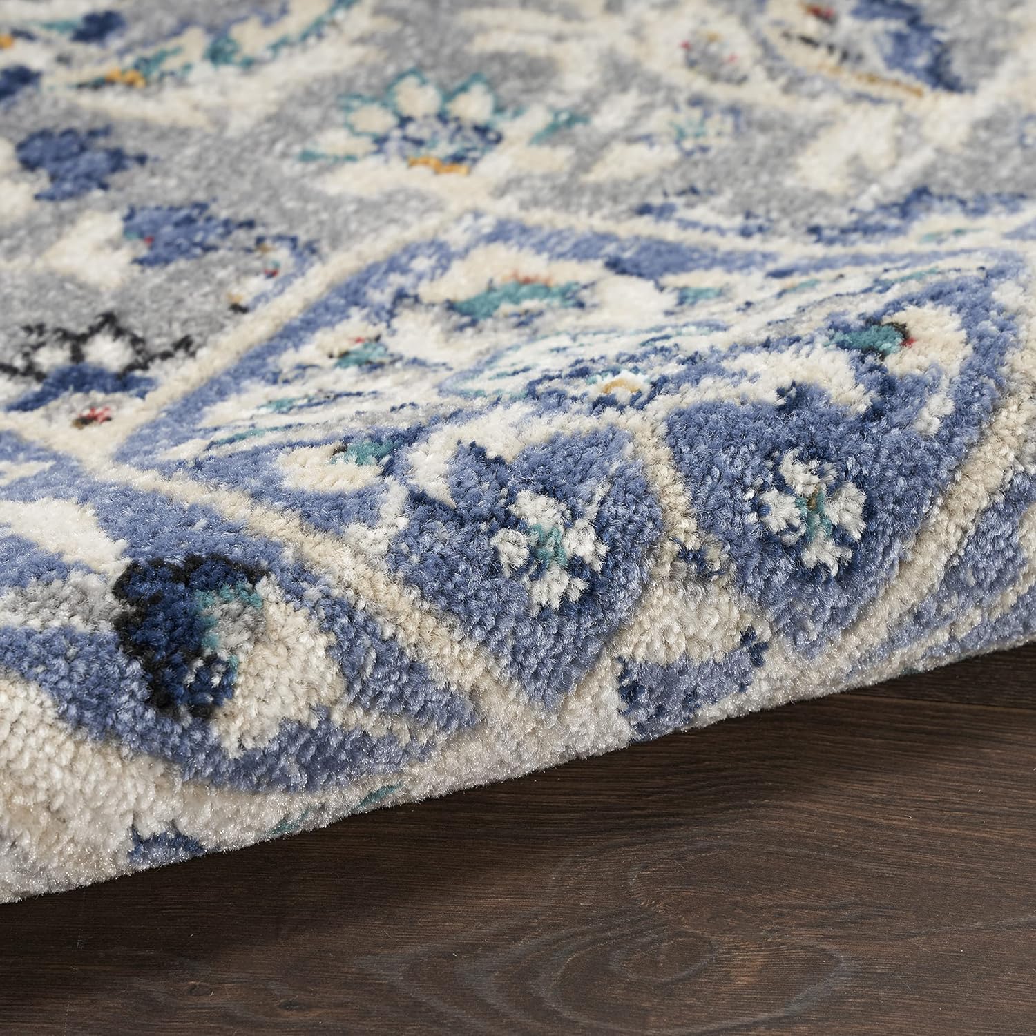 Nourison Home Passion Grey Beige 1'10" x 2'10" Area Rug - Easy Clean, Non Shedding, Bed Room, Living Room, Dining Room, Kitchen (2' x 3')