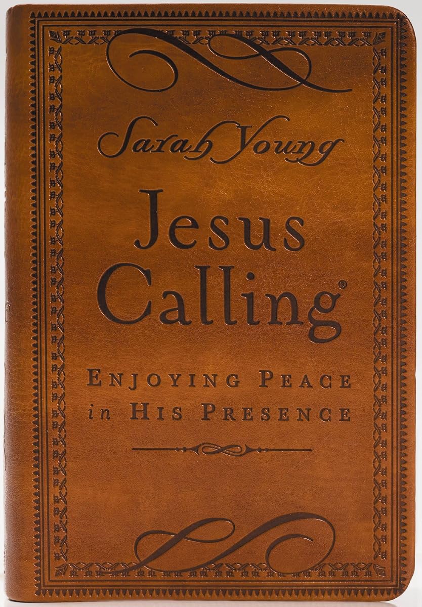 Jesus Calling, Small Brown Leathersoft, with Scripture References: Enjoying Peace in His Presence (A 365-Day Devotional)