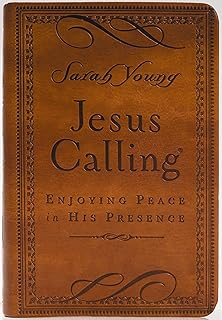 Jesus Calling, Small Brown Leathersoft, with Scripture References: Enjoying Peace in His Presence (A 365-Day Devotional)