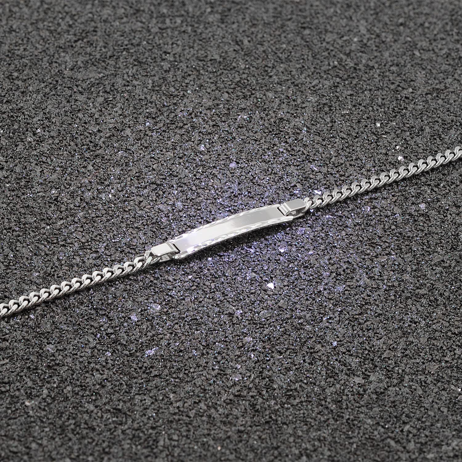 trendor Gravur-Armband für Mädchen 925 Silber Namensband 18,5 cm 41066