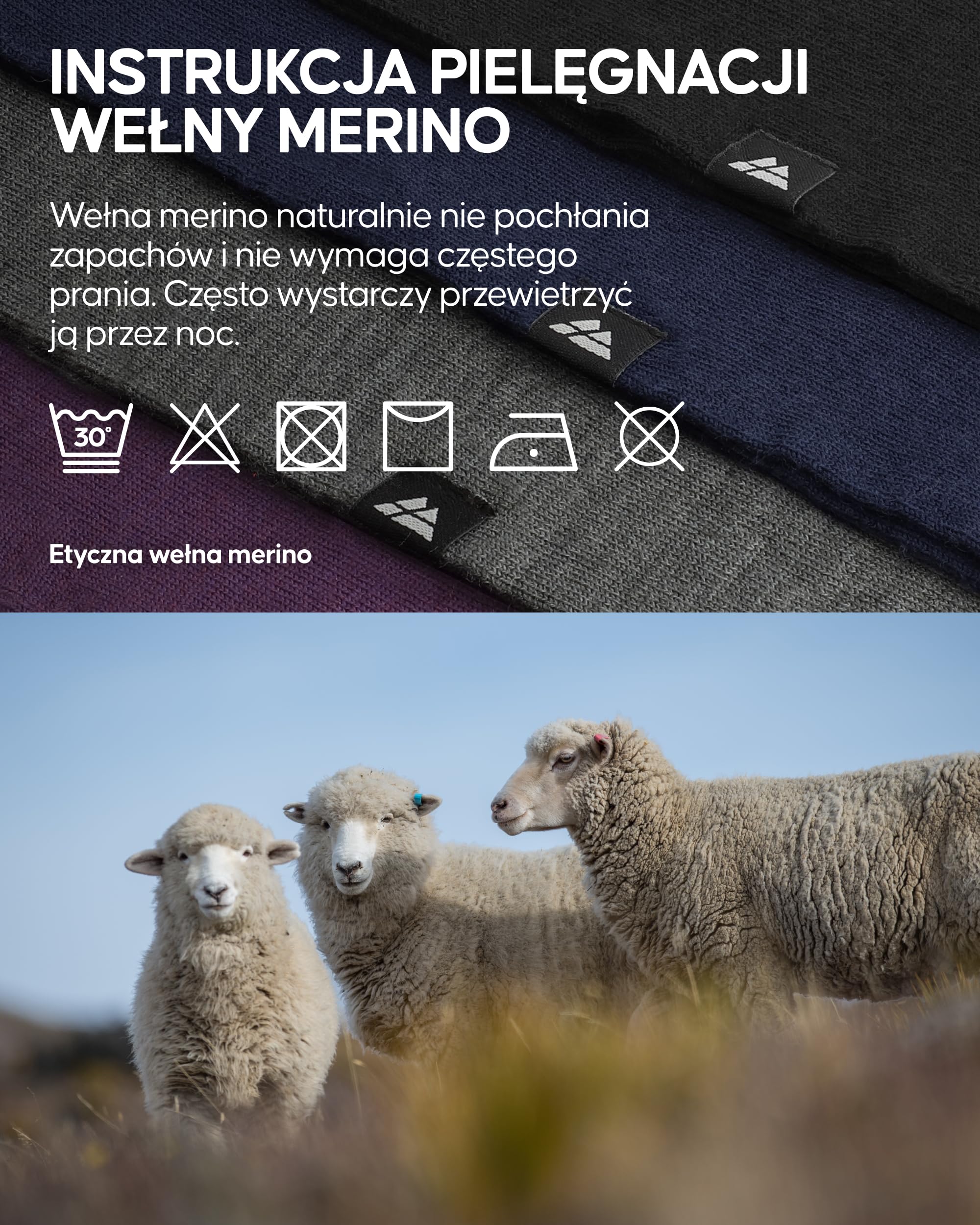 DANISH ENDURANCE Bandeau en Laine Mérinos, Unisexe, Lot de 1 ou 2, Czarny, L/XL