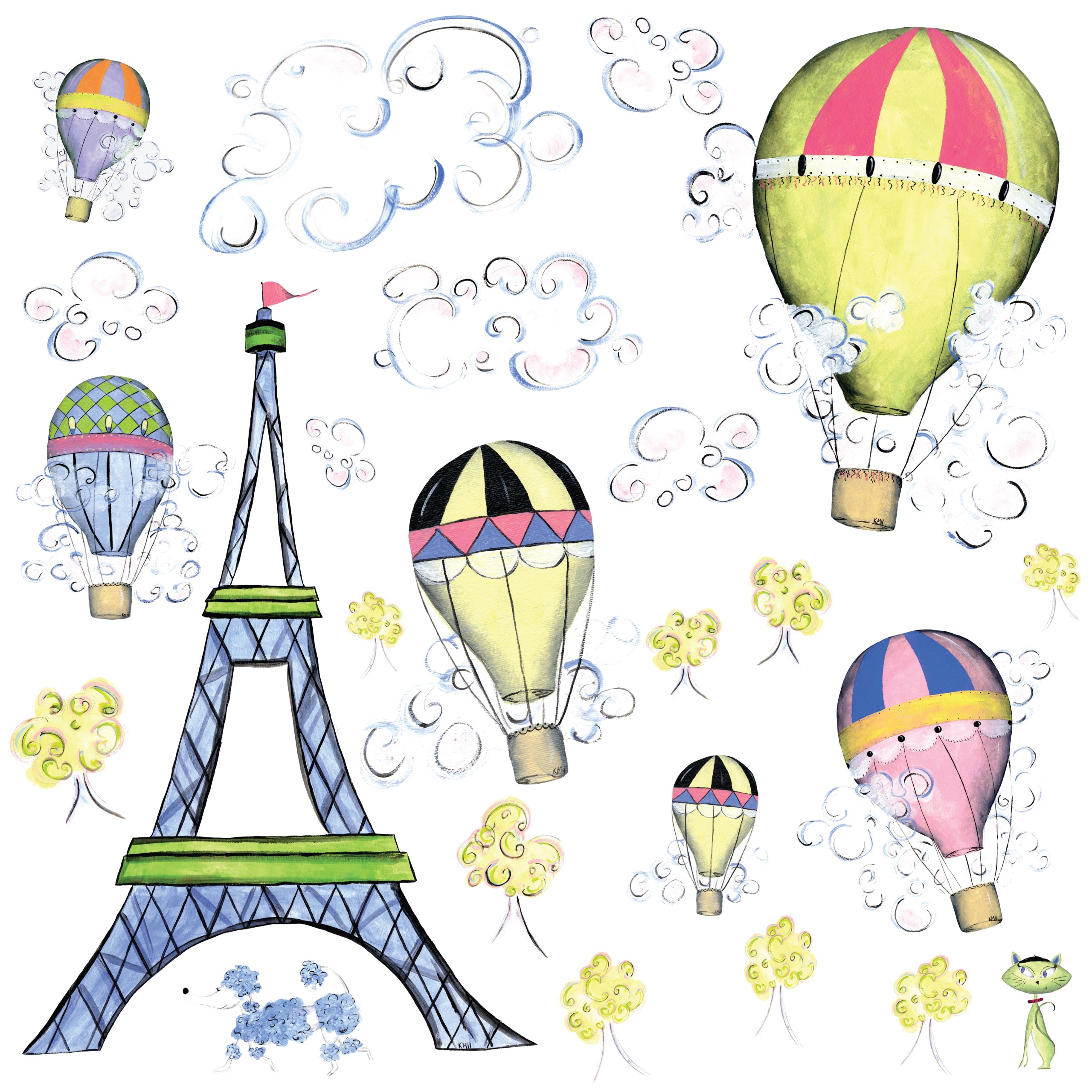 RoomMatesMega Pack Oh La La Appliques, Multi-Colour, Rmk1390Slg