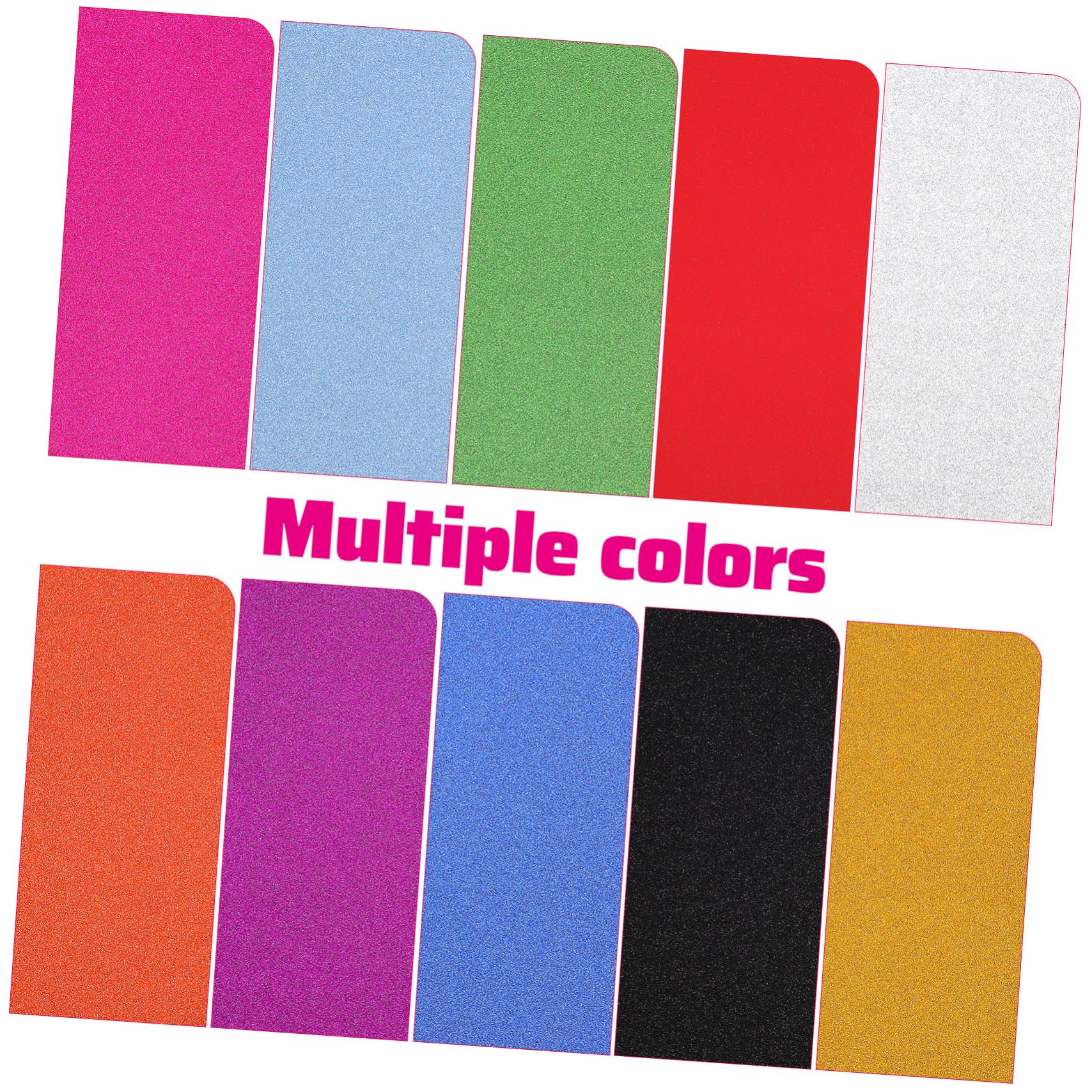 SHINEOFI Cartoncino Glitterato Colorato 60 Fogli 250g per Artigianato Fai da Te Decoupage e Scrapbooking Colore Casuale