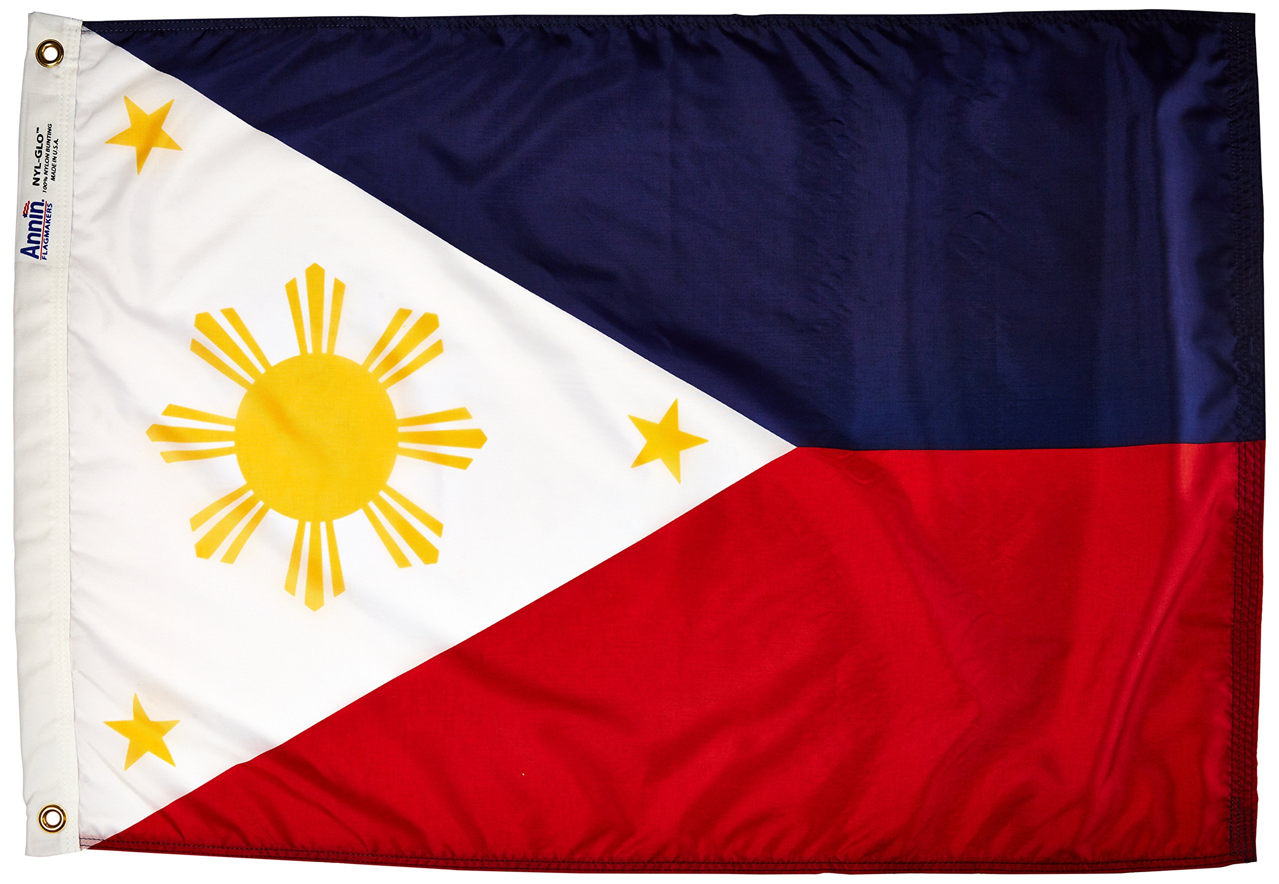 Annin Flagmakers Philippines Flag USA-Made to Official United Nations Design Specifications, 2 x 3 Feet (Model 196751)