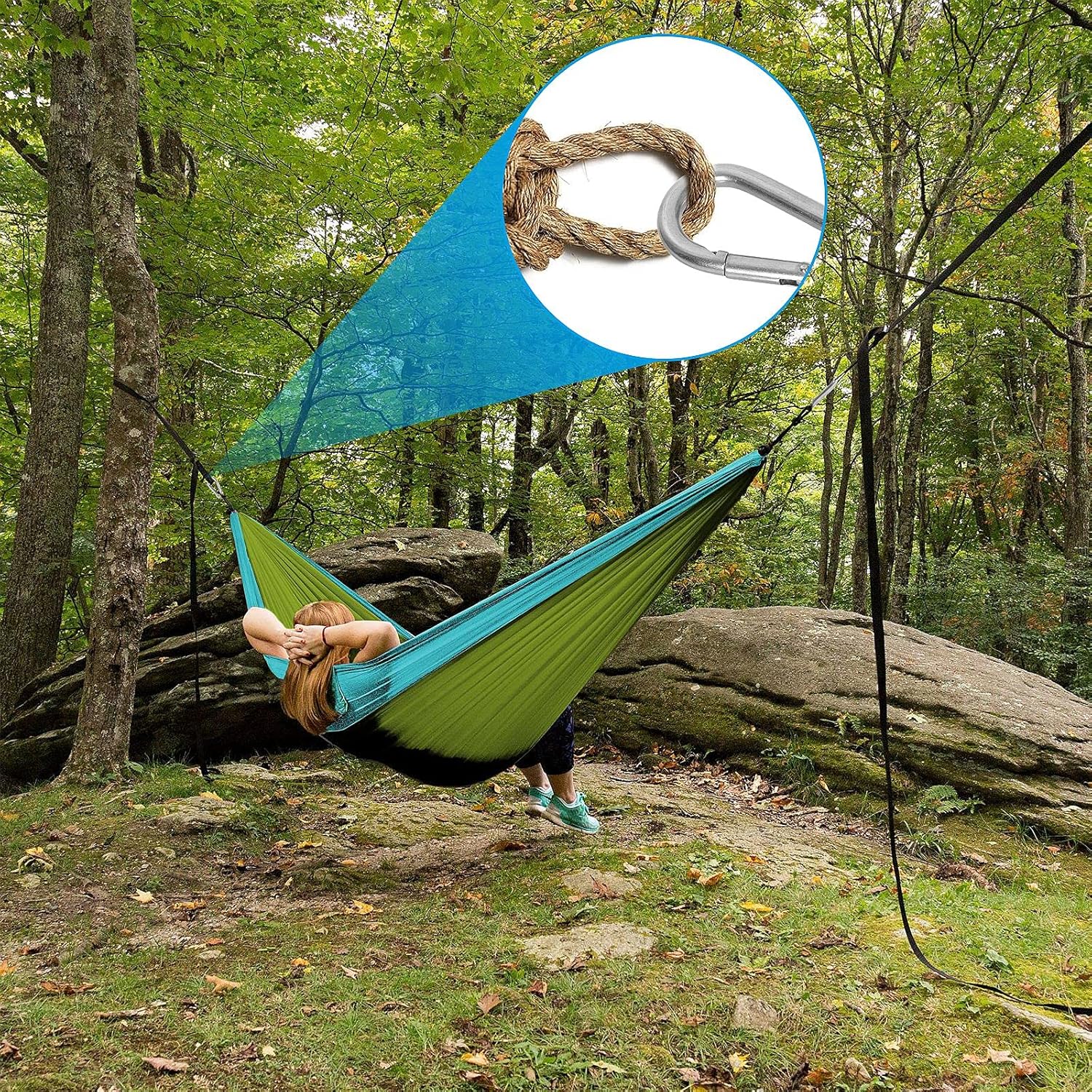 LANIAKEA 12Pcs 4inch Spring Snap Hook, M10 Stainless Steel Quick Links, 3/8 inch Large Carabiner Clips Heavy Duty for Camping, Swing, Hammock, Hiking, Fishing, Gym, 770LBS - Image 6