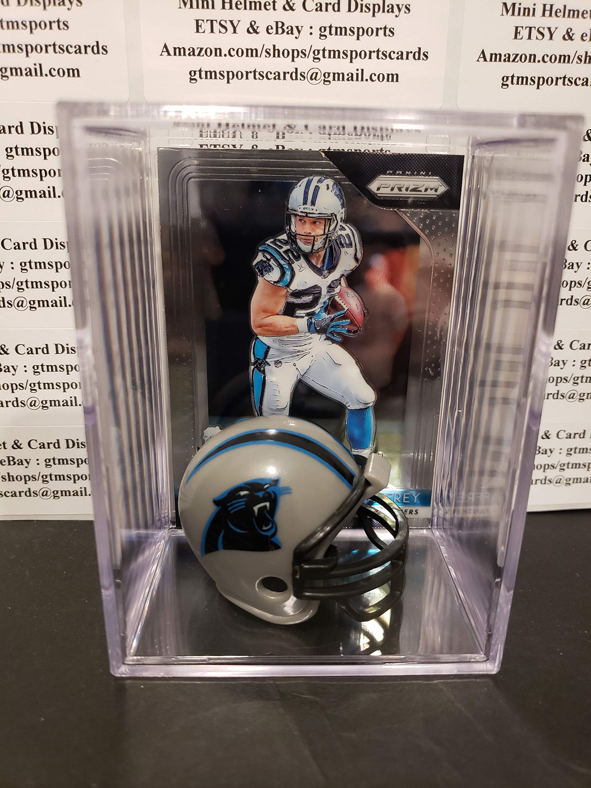 carolina panthers christian mccaffrey autographed football helmet Amazon.com: Christian McCaffrey Carolina Panthers Mini Helmet Card Display  Collectible Case Auto Shadowbox Autograph : Home & Kitchen