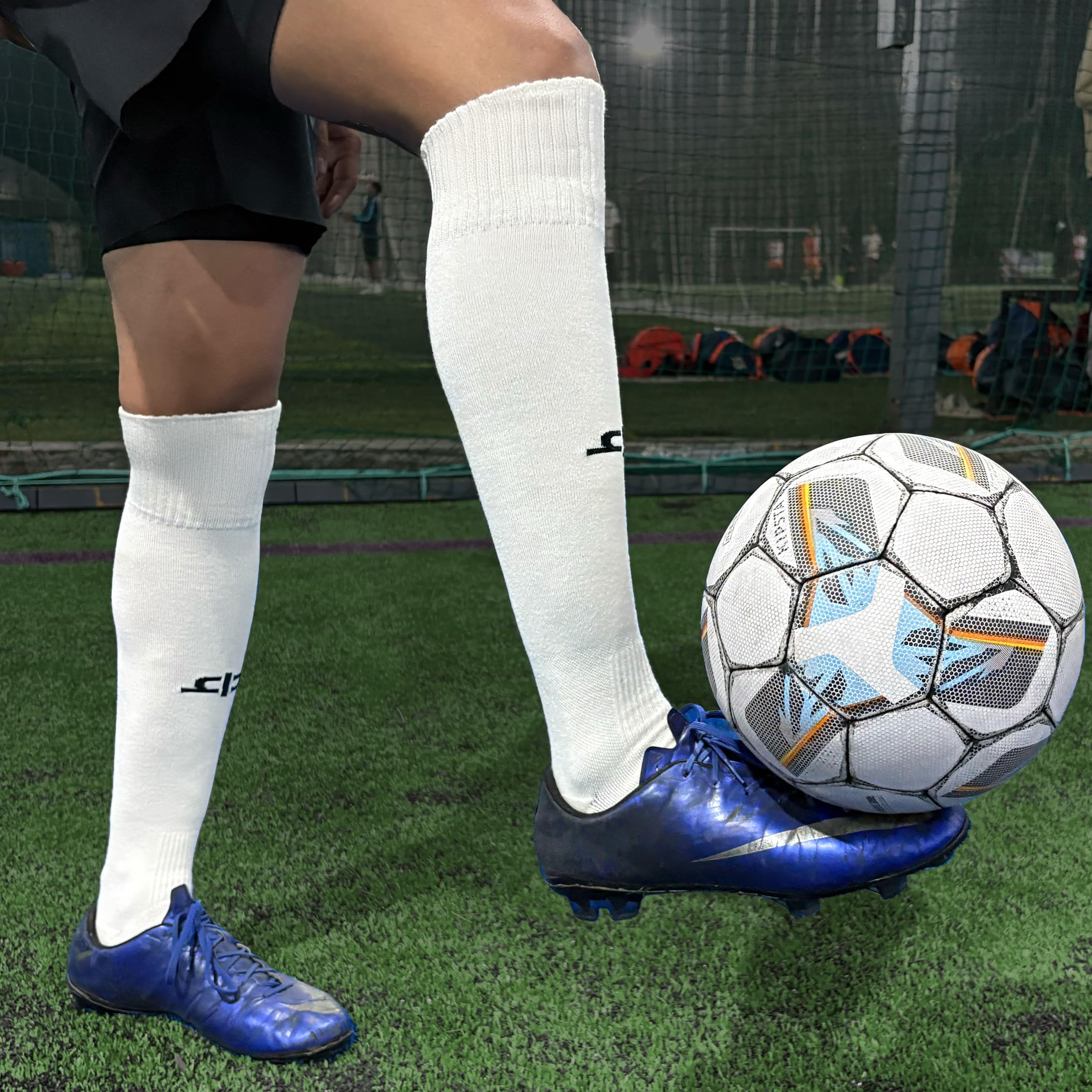HEELIUM Bamboo Football Socks for Men & Women | Odour Free, Superior Grip & Cushioned Base | 3X Softer than Cotton Stockings 2