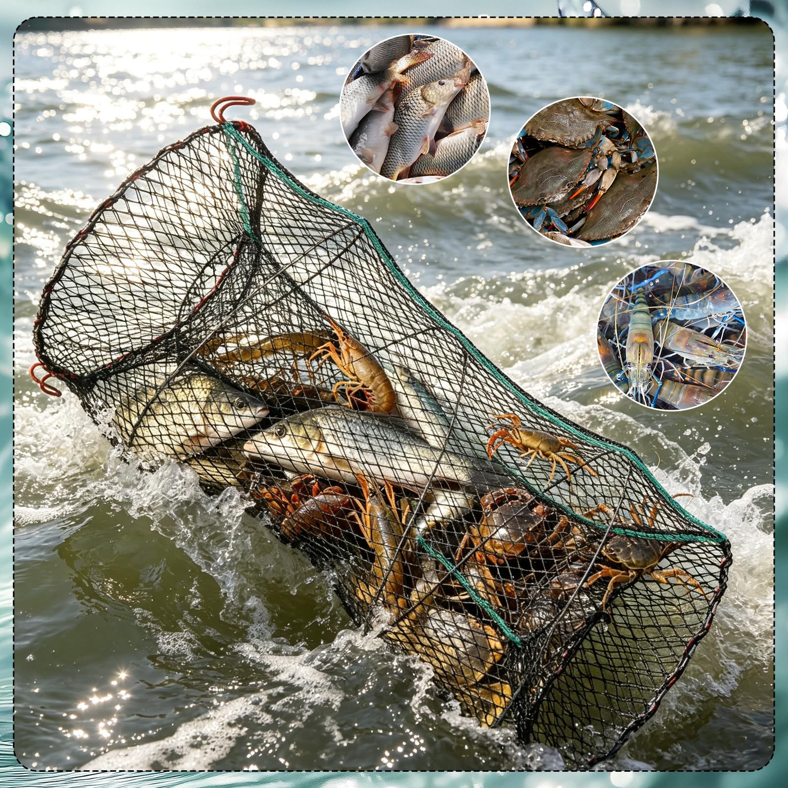 Fischreuse Reuse Fisch Krebsreuse Köderfischreuse 30x65cm
