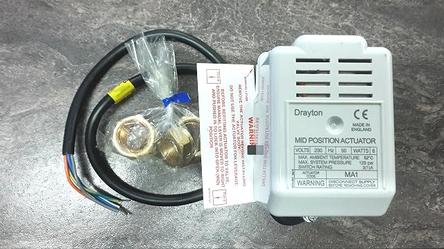 Drayton MA1 22mm 3 Port Mid Position Motorised Valve