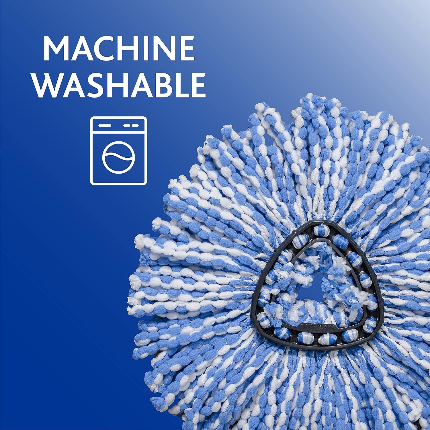 O-Cedar EasyWring RinseClean Spin Mop Microfiber Refill, 1-Pack, Blue : Health & Household