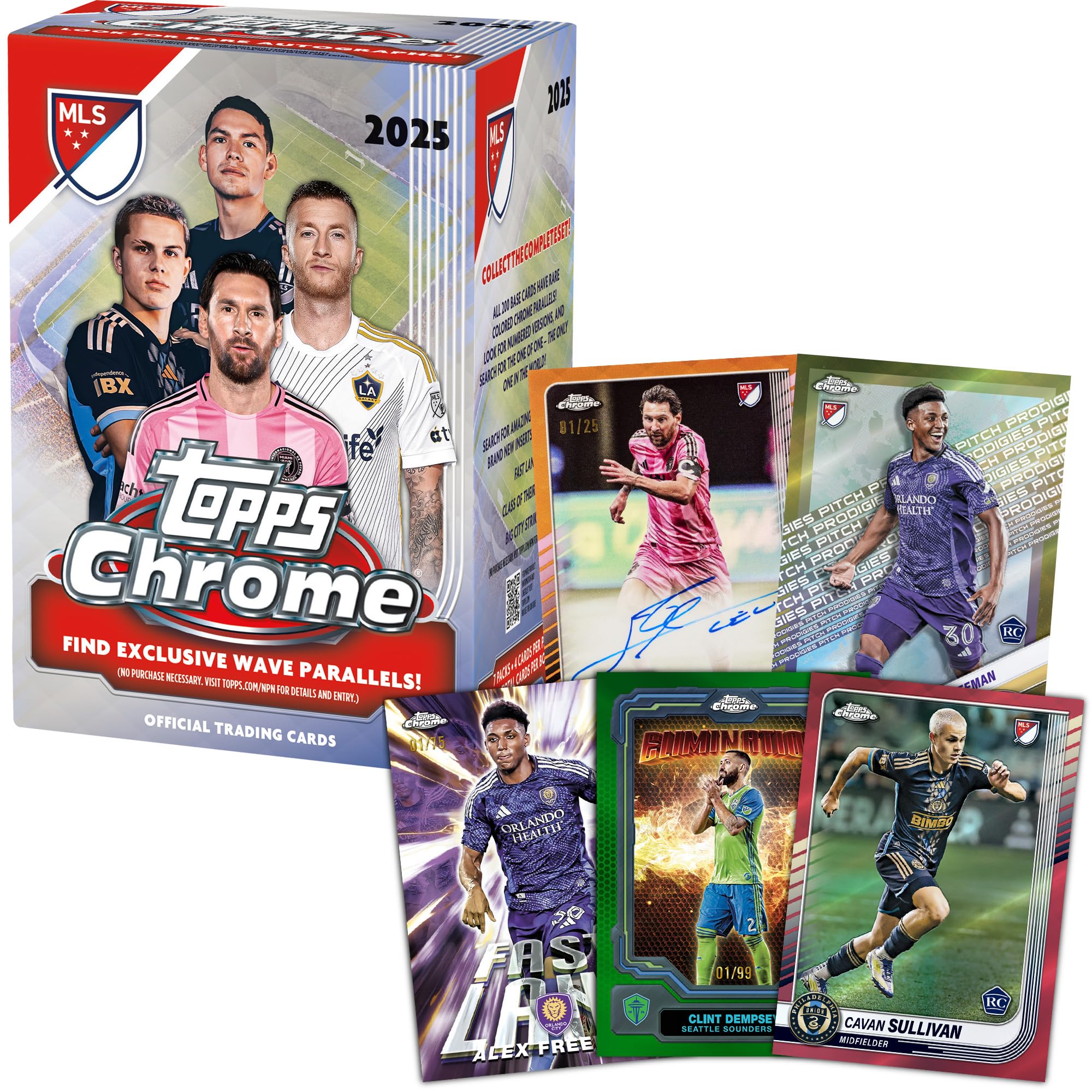 Amazon.com: Topps Chrome MLS 2025 - Factory Sealed - Value Box 