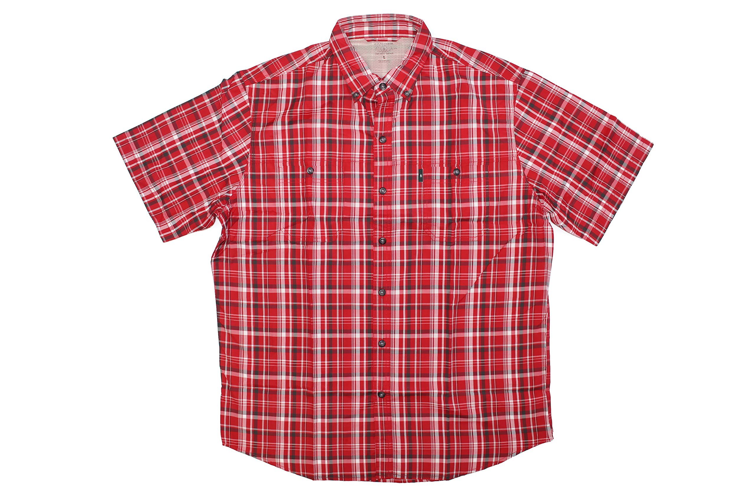 G.H. Bass & Co.G.H. Bass Men's Sportsman Wicking Sun-Blocker UPF 40 Short Sleeve Button Down Shirt