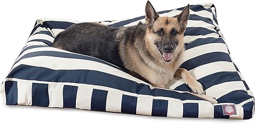 Majestic Pet Cama rectangular grande para perros lavable, cama antideslizante y cómoda para mascotas, cama para perros con funda extraíble lavable,