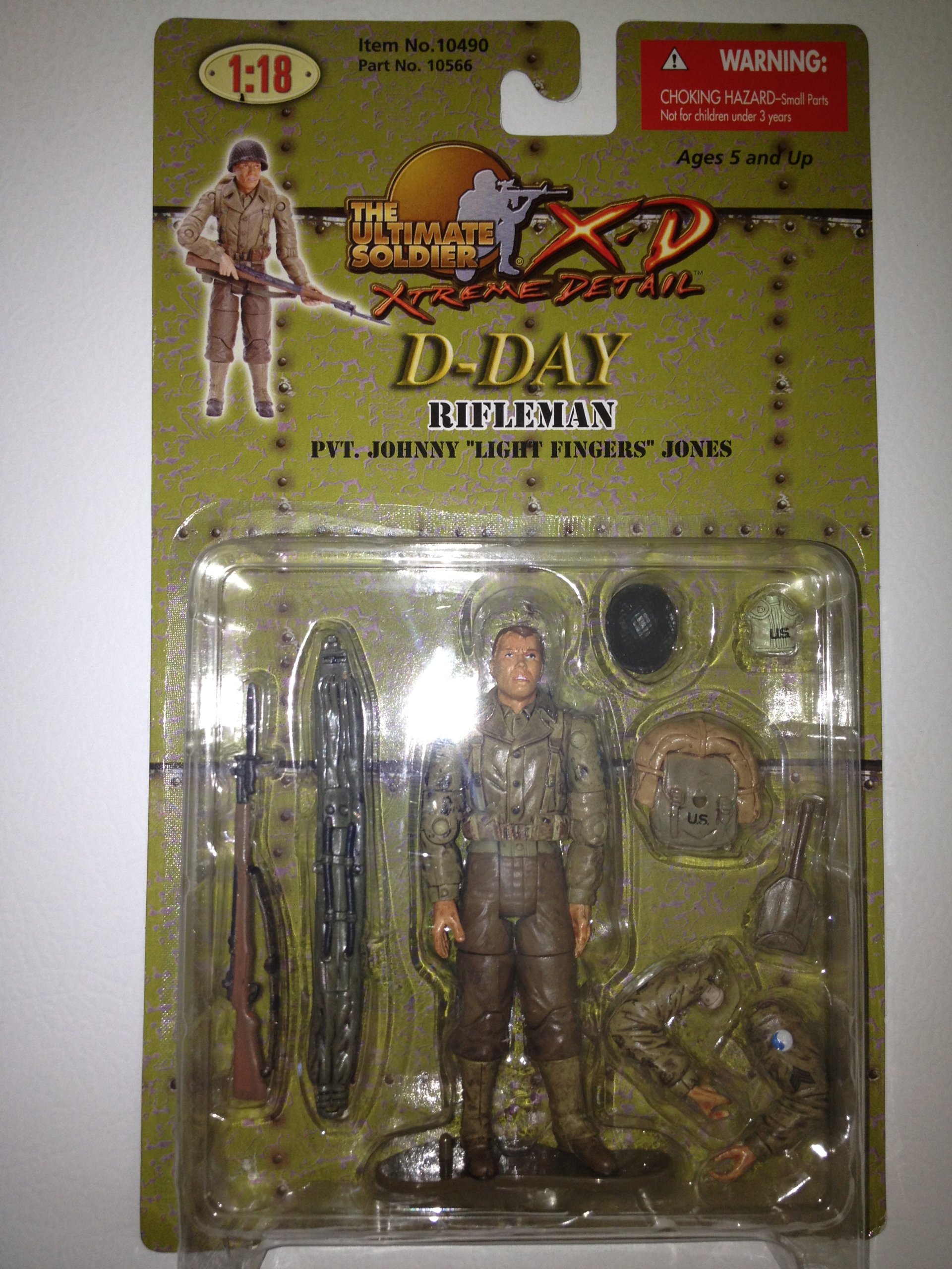 Buy Ultimate Soldier WWII D-Day Rifleman 1:18 Scale Action Figure