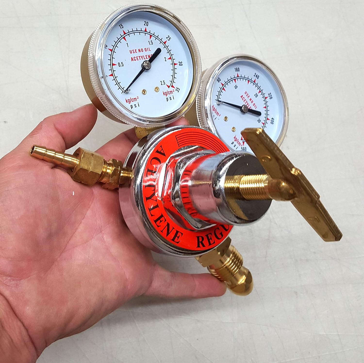 2 Piece Set PSI KING Oxygen & Acetylene Regulator Set Large