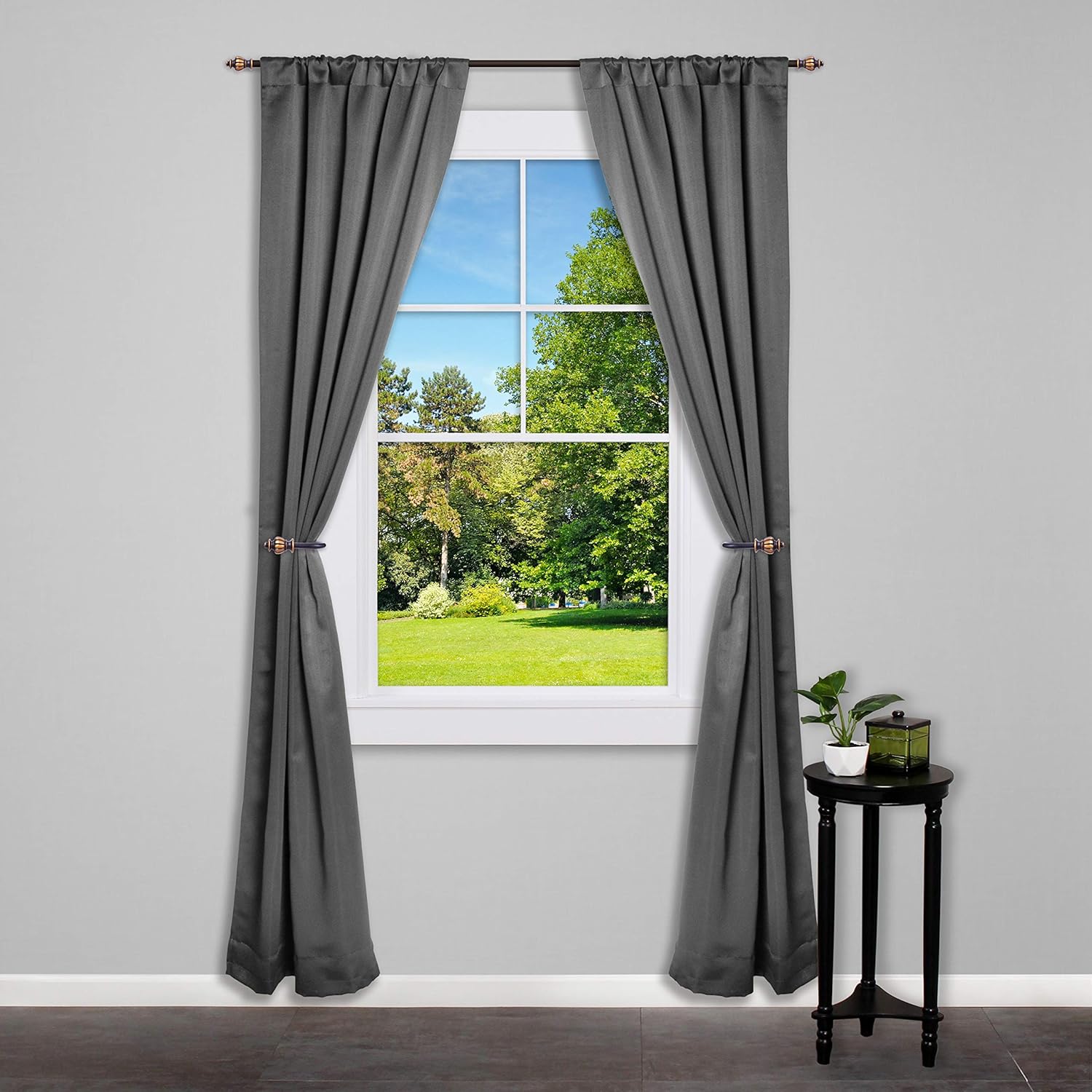 Kenney Othello Window Curtain Holdback Pair, Oil Rubbed Bronze : Home & Kitchen
