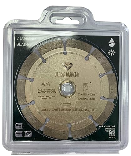 Vista 17 de ADLSS pulgadas de corte seco o mojado, Uso general, Sierra de potencia, hojas de diamante segmentadas para hormigón, piedra, ladrillo, mampostería