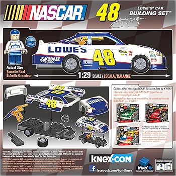 K'NEX Nascar #48 Lowes Car Building Set : Amazon.sg: Toys