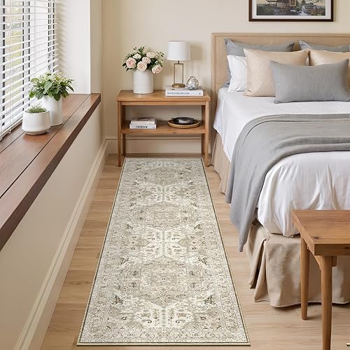 Miniatura 35 de Alfombras de área de 5 x 7, ultrafina, lavable, resistente a las manchas, antideslizantes, para sala de estar, dormitorio, alfombra vintage para 02