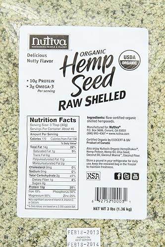 Miniatura 7 de Nutiva - Semilla de cáñamo con revestimiento orgánico