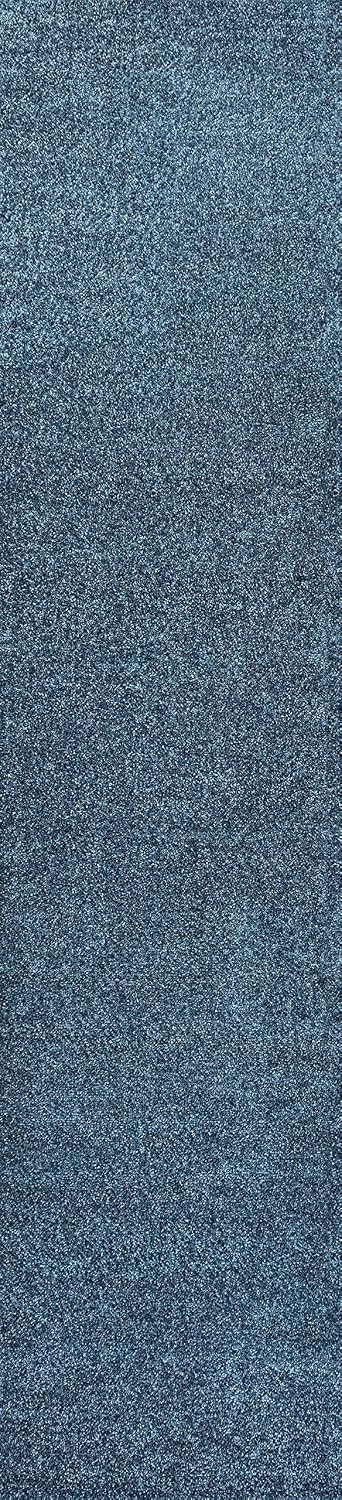 JONATHAN Y Haze Solid Low-Pile Turquoise Runner Rug 2x8, Coastal,Bohemian,Minimalist,Classic, Easy-Cleaning for Living Room,Bedroom,Kitchen,Pet Friendly,Non-Shedding (SEU100H-28)