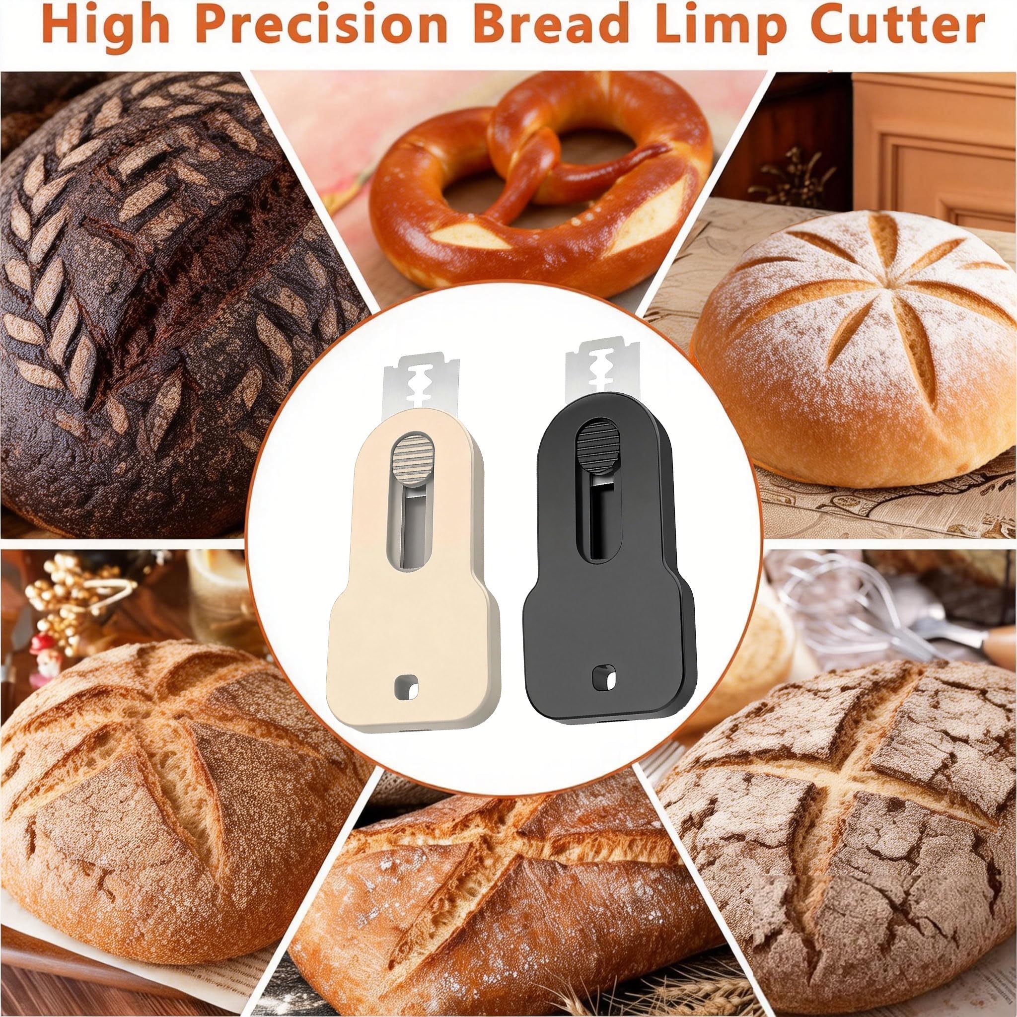 Bread Lame Dough Scorer - 2 Pack Sourdough Tool -4