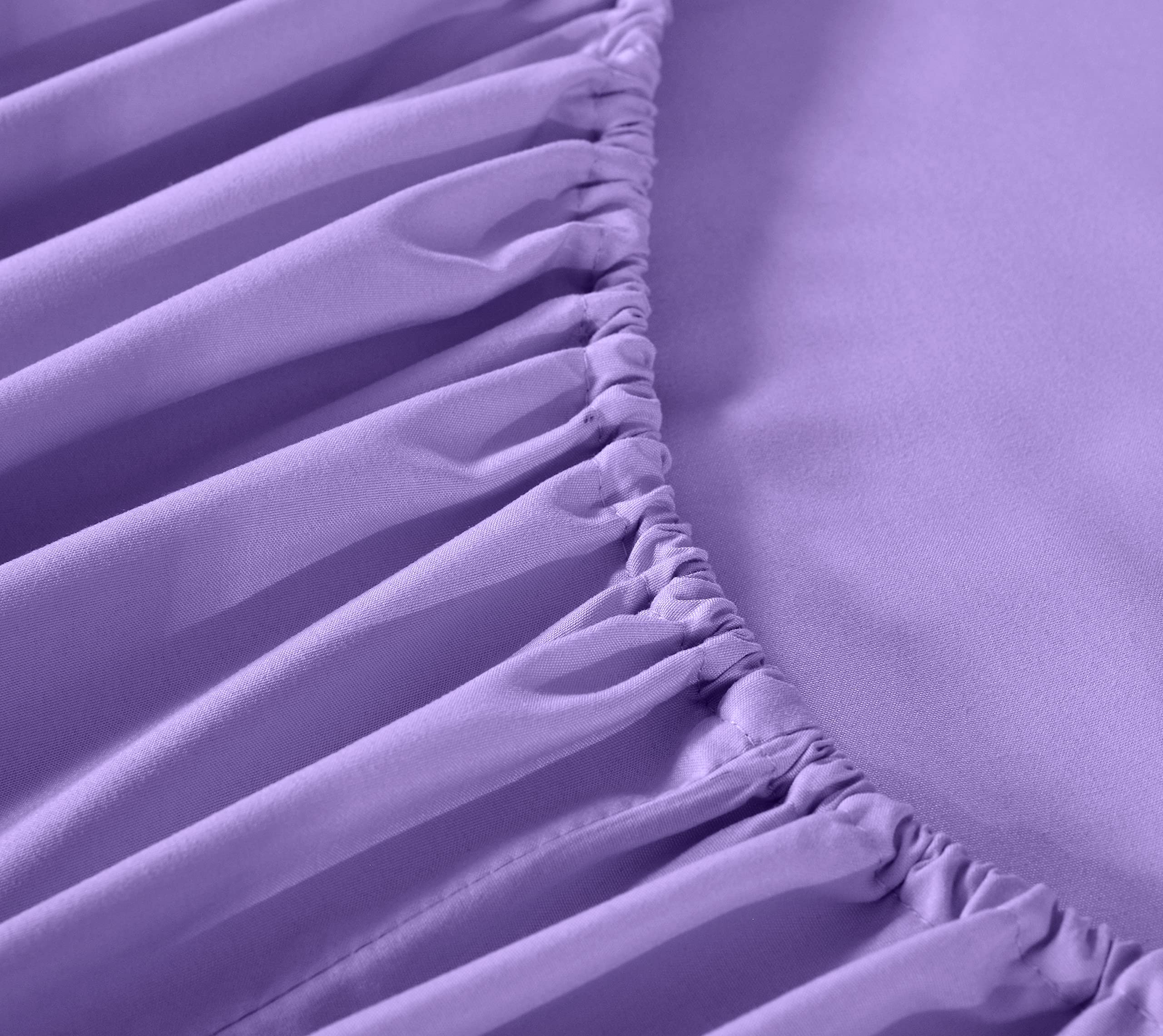 New Fitted Sheet - Super Soft Solid Lightwight Comfortable Bedding- 16 Deep Pockets Fully Elastic Shrink Tear Fade