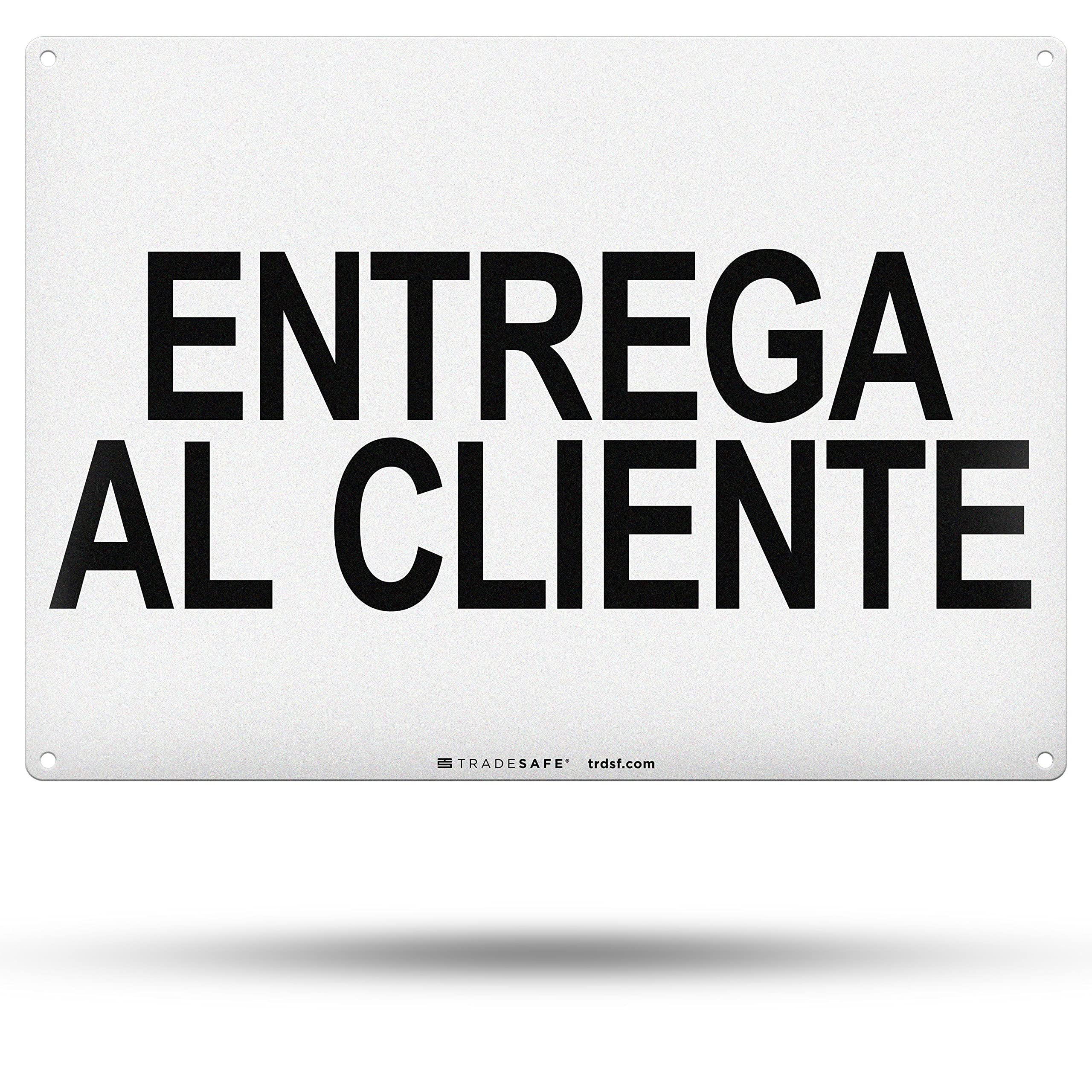 Enseigne espagnol résistante aux UV et panneau de collecte client TRADESAFE