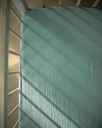 Miniatura 4 de Sábanas bajeras para cuna 100% algodón, sábanas bajeras de colchón de alta calidad, ideales para niños pequeños, niñas y guarderías neutrales,