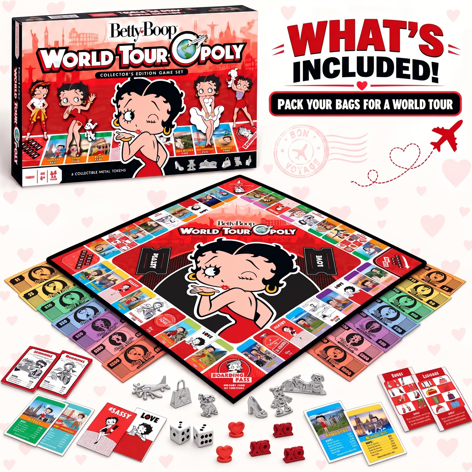 Betty Boop Opoly Board Game - World Tour! -3