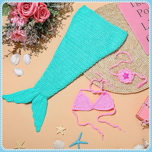 Miniatura 6 de Janmercy Accesorios de fotografía para recién nacidos, accesorios para bebé, traje de ganchillo hecho a mano para bebé, accesorios para fotos de