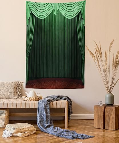 Miniatura 61 de Lunarable Tapiz abstracto, diseño floral de cachemira batik, adorno dibujado a mano, decoración de tela para colgar en la pared para dormitorio