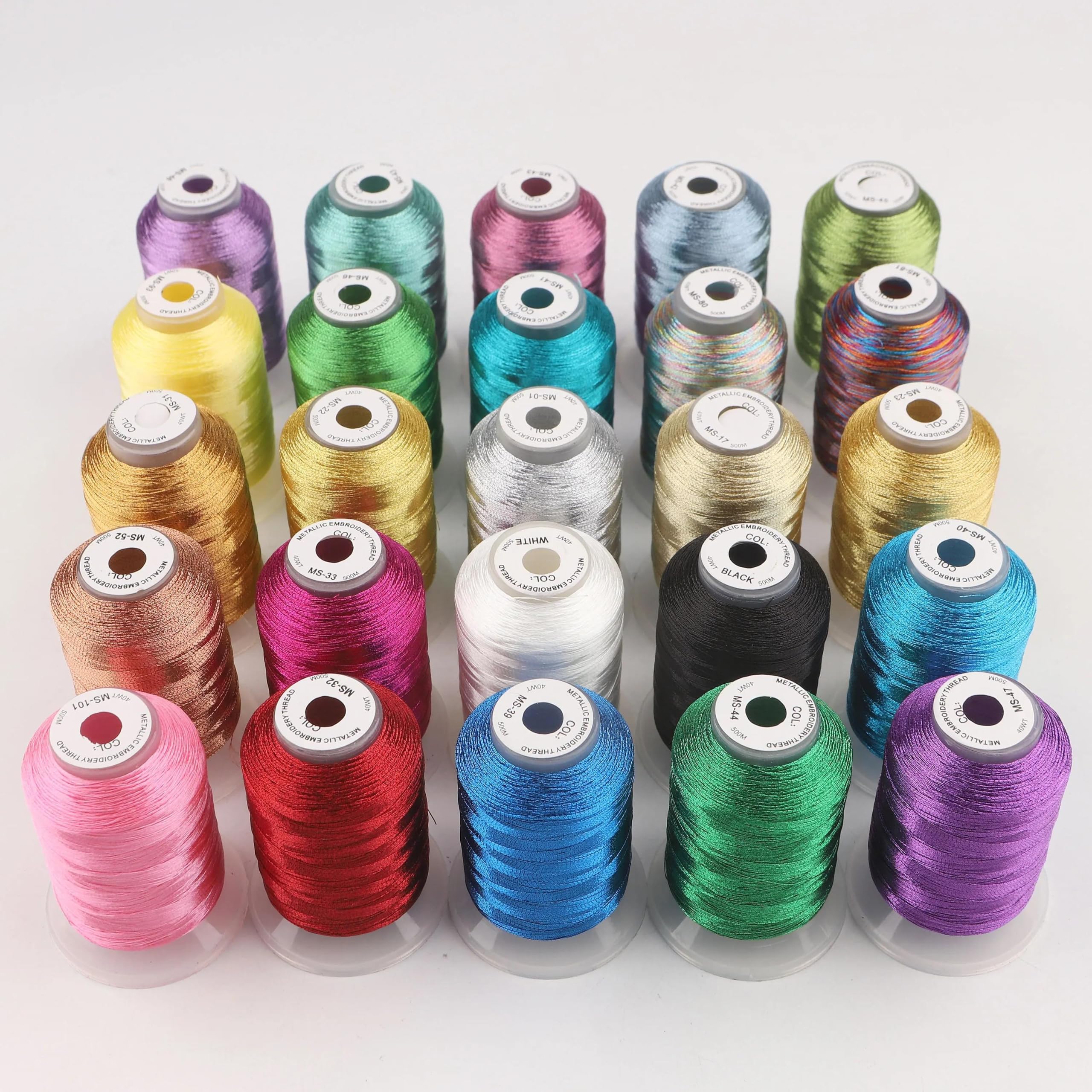 Hilos de Bordar Kit de hilos metálicos for máquina bordar