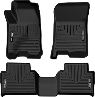 Husky Liners Weatherbeater Floor Mats for 2024-2025 Chevy Colorado & GMC Canyon Crew Cab - Black 3-Pc Laser-Fit Liners