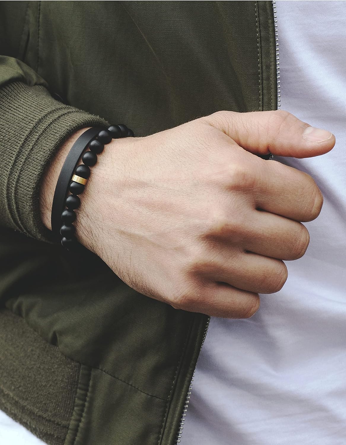 LUXAR men's titanium cuff bracelet | Solid titanium minimalist bracelet designed for men | Available in medium and large sizes | Explore the world of Luxar (Brushed Black | Medium) : Clothing, Shoes & Jewelry