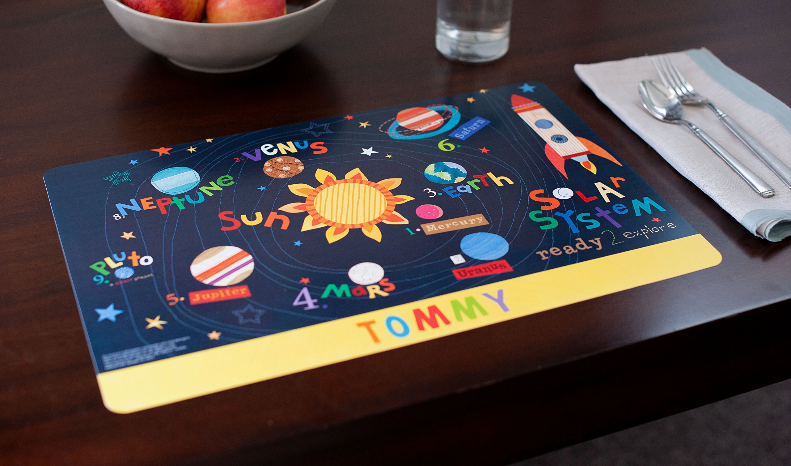 Personalized Placemat for Kids, Outer Space - I See Me!
