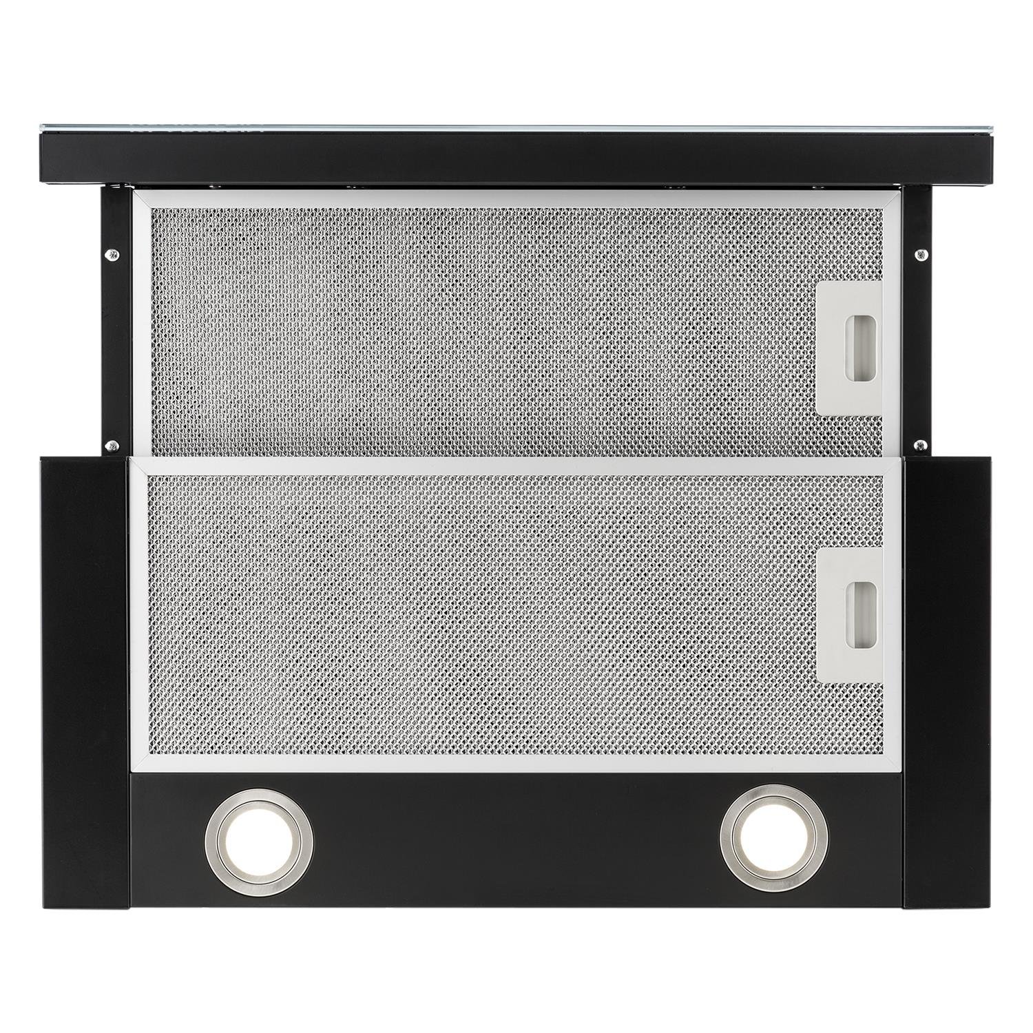 Klarstein Vinea Dunstabzugshaube Flachschirm Unterbau 60 cm 610m³/h 3 Leistungsstufen schwarz